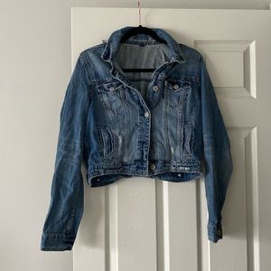 American eagle cropped Jean jacket